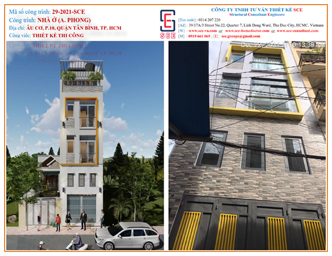 Design, construction and inspection of townhouse project