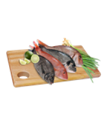 Thick square wooden cutting board