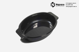 Vacuum formed plastic tray
