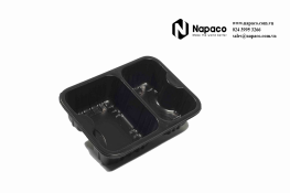 Vacuum formed plastic tray