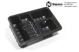 Vacuum formed plastic tray