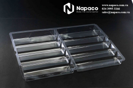 Vacuum formed plastic tray