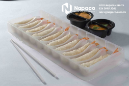 Vacuum formed plastic tray