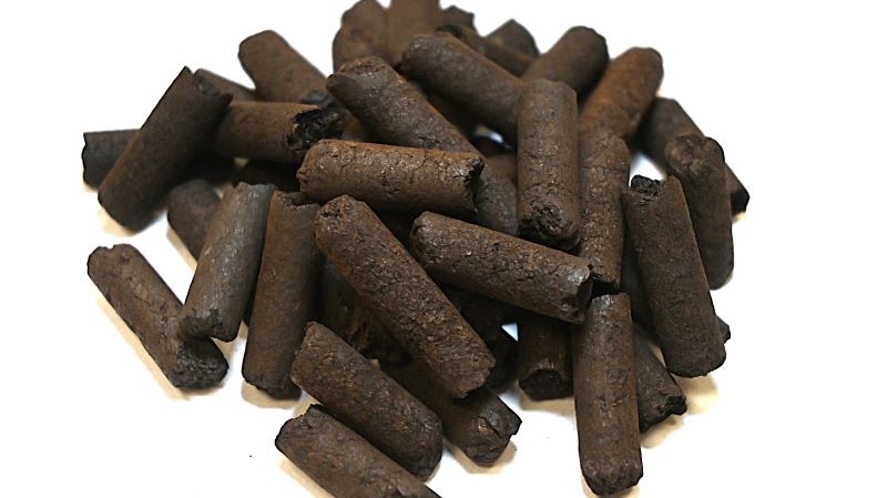 Coffee husk pellets