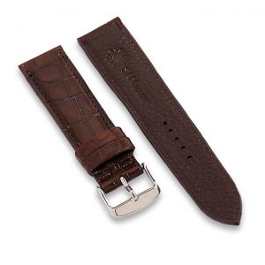 Dark brown watch strap