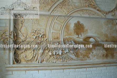 Decorative relief monuments