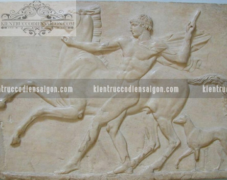 Decorative relief monuments