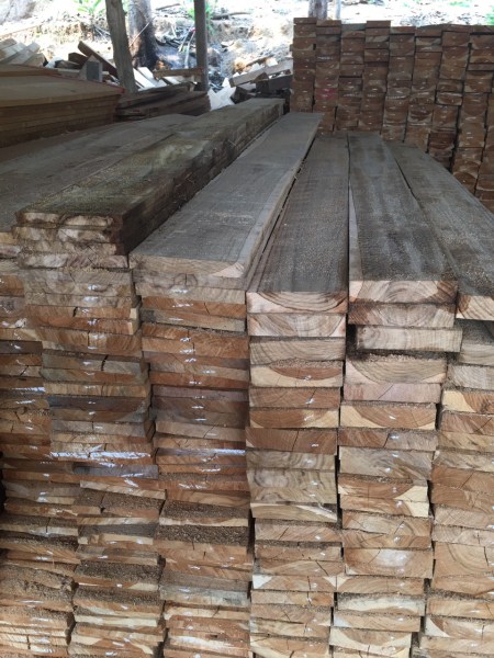 Rough Sawn Teak Wood