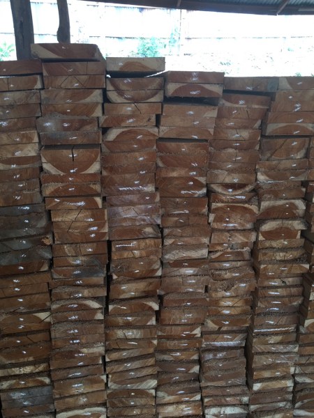 Rough Sawn Teak Wood