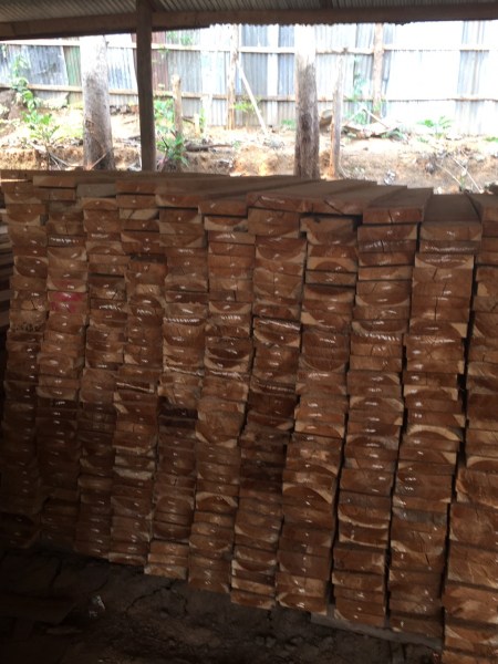 Rough Sawn Teak Wood