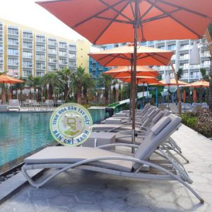 Poly Rattan Pool Lounger