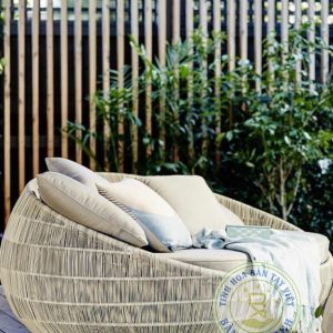 Poly Rattan Sun Bed