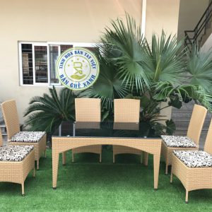 Poly Rattan Dining Table And Chair