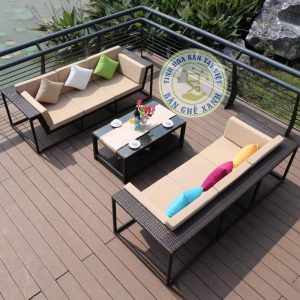 Outdoor Poly Rattan Sofa