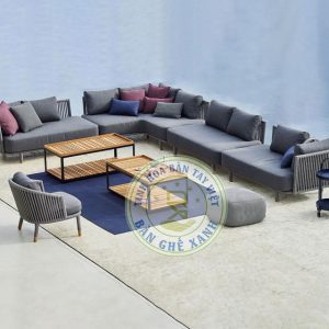 Outdoor Poly Rattan Sofa Set