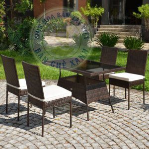 Outdoor Poly Rattan Table And Chair