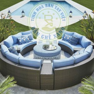 Polly Rattan Spinning Sofa