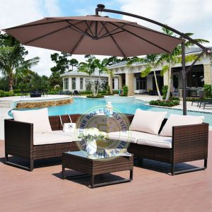 Iron Frame Eccentric Umbrella
