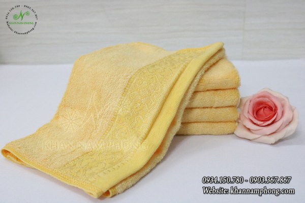 Bamboo fiber face towel