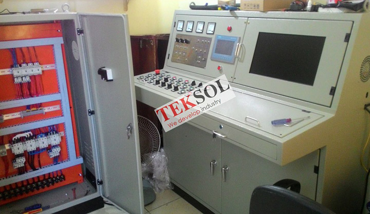Concrete batching plant control panels
