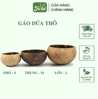 Raw coconut shell
