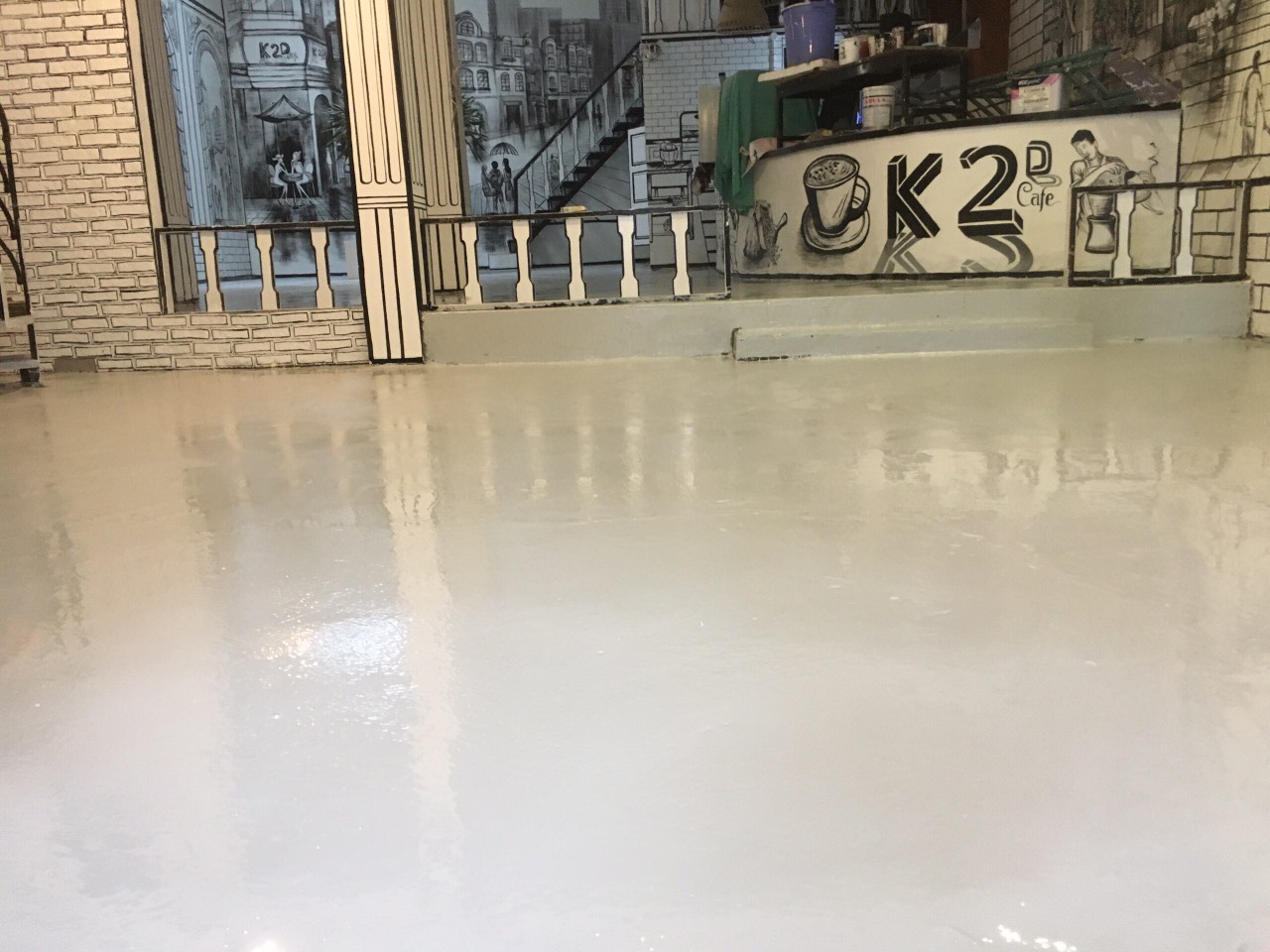 Epoxy paint construction service