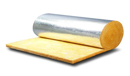 Rolled glass wool