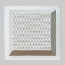 Hole type corrugated iron louver