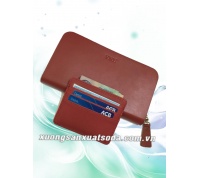 Brown leather wallet