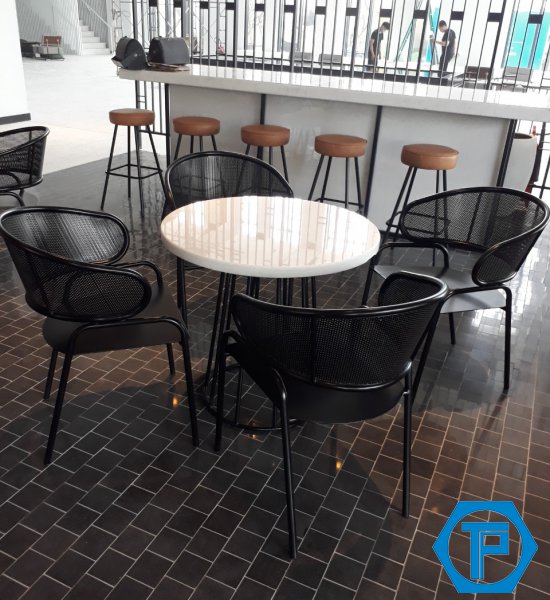 Restaurant table and chair