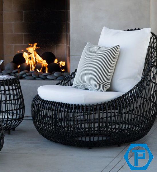 Poly rattan coffee chair
