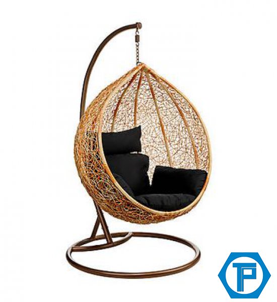 Egg rattan swing