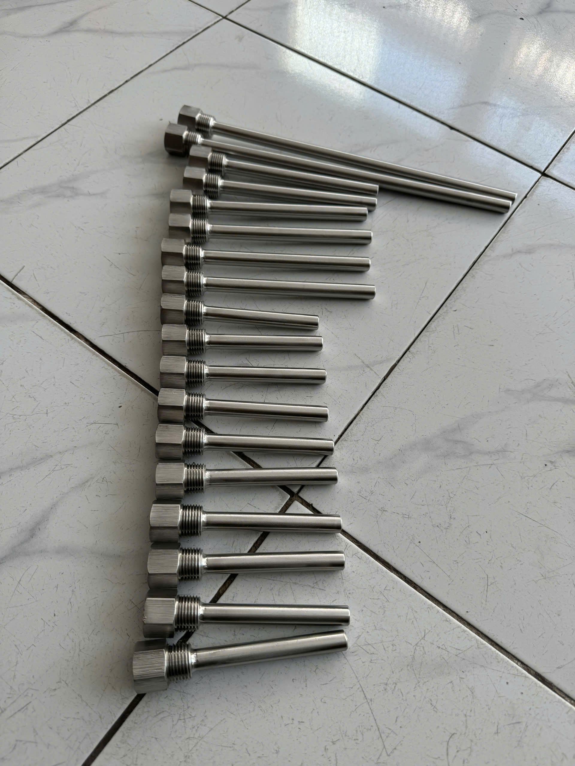 Steel core pin