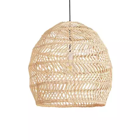 Bamboo and rattan lampshade