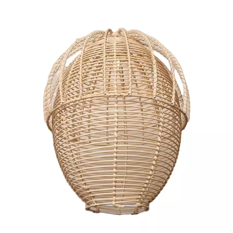Bamboo and rattan lampshade
