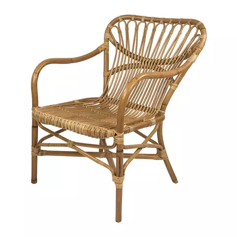 Bamboo and rattan chair