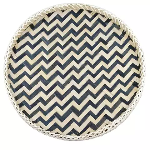 Bamboo and rattan tray