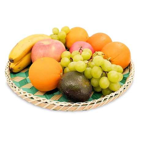 Bamboo and rattan tray