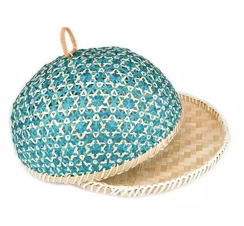 Bamboo and rattan tray