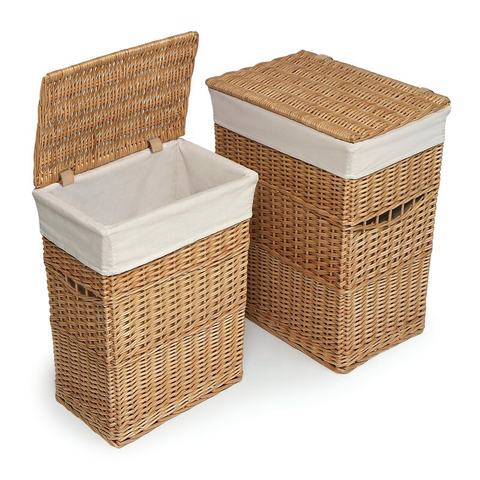 Bamboo and rattan basket
