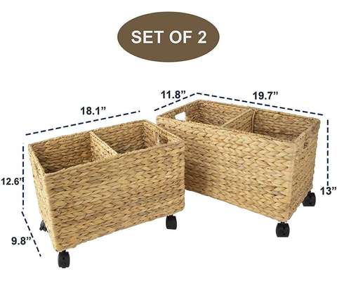 Bamboo and rattan basket