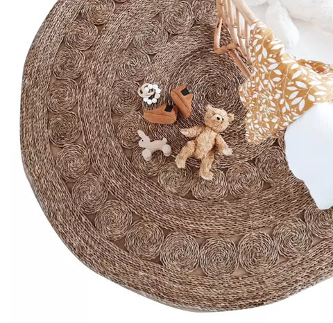 Bamboo and rattan carpet