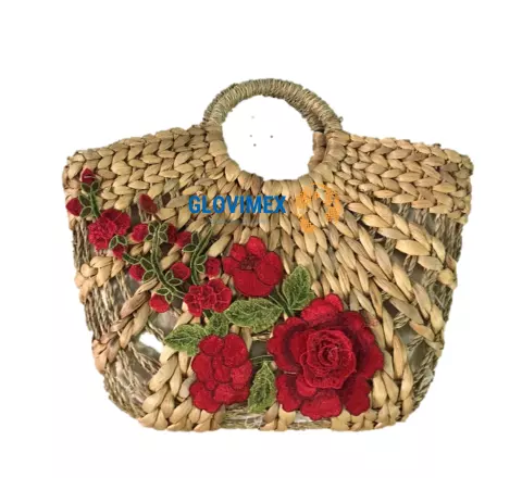 Bamboo and rattan handbag