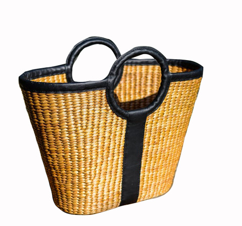Bamboo and rattan handbag