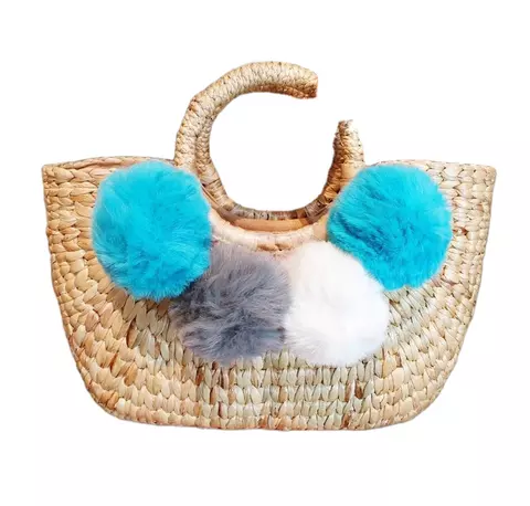 Bamboo and rattan handbag
