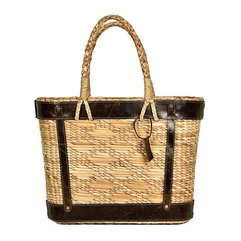 Bamboo and rattan handbag
