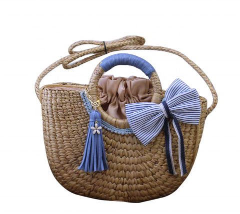 Bamboo and rattan handbag