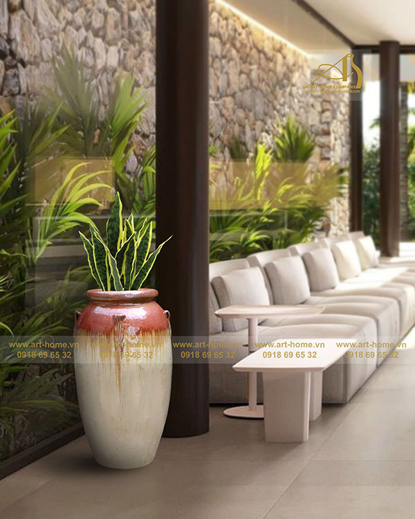 Glazed ceramic jars and pots