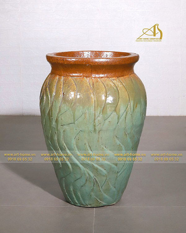 Glazed ceramic jars and pots