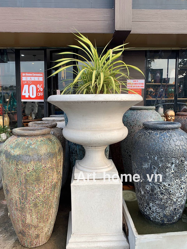 GRC planter - Glass-fiber reinforced concrete planter